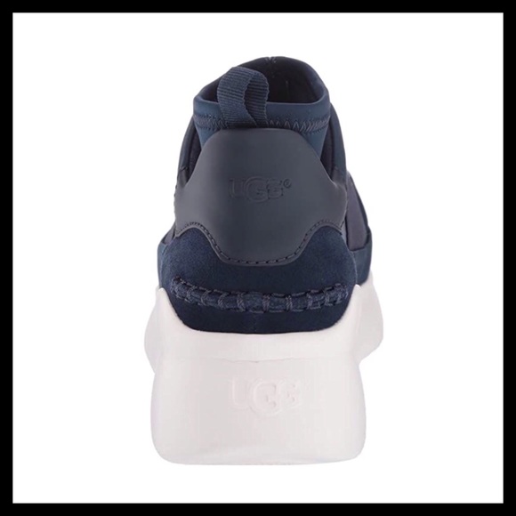 UGG  Neutra Sock Sneaker Leather Navy - Picture 8 of 9